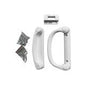 Handle Set, White, 3-15/16 in, SDH-SD-HDL-2035