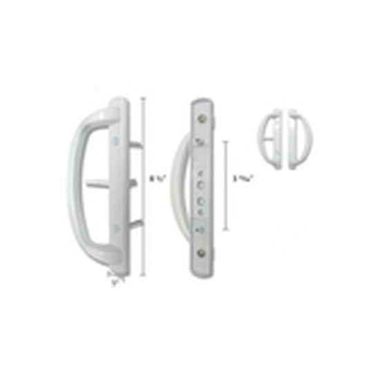 Handle Set, White, 3-15/16 in, SDH-SD-HDL-2054