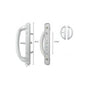 Handle Set, White, 3-15/16 in, SDH-SD-HDL-2054